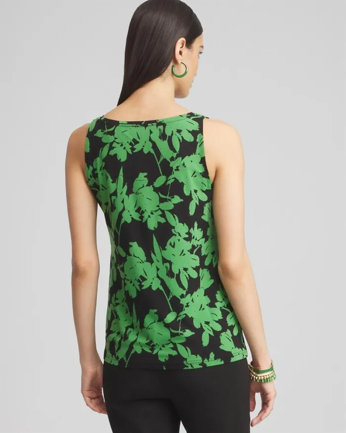 Chico039s Tops Touch Of Cool Floral Polished Tank Verdant Green 8211 Clothing Chico039s Tops Touch Of Cool Floral Polished Tank Verdant Green 8211 Clothing