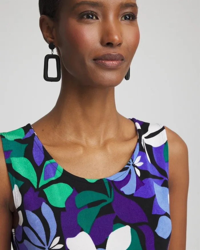 Chico039s Tops Travelers Floral Reversible Tank Purple Nightshade 8211 Clothing Chico039s Tops Travelers Floral Reversible Tank Purple Nightshade 8211 Clothing