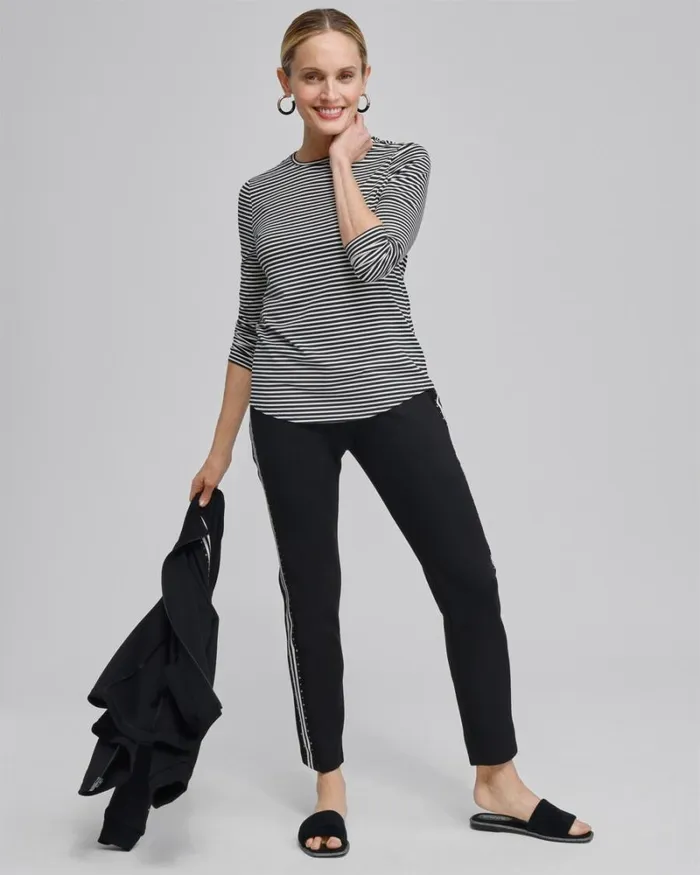 Chico039s Tops Zenergy UPF Long Sleeve Top Black 8211 Clothing