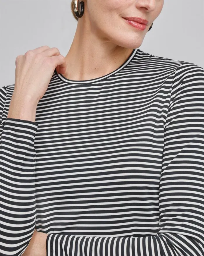 Chico039s Tops Zenergy UPF Long Sleeve Top Black 8211 Clothing