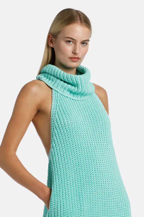 Chiesina Chiesina Turquoise Women Dresses and Jumpsuits Luisa Spagnoli Chiesina Chiesina Turquoise Women Dresses and Jumpsuits Luisa Spagnoli