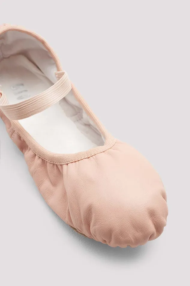 Children Bloch Childrens Giselle Leather Ballet Shoes Theatrical Pink Leather Ballet
