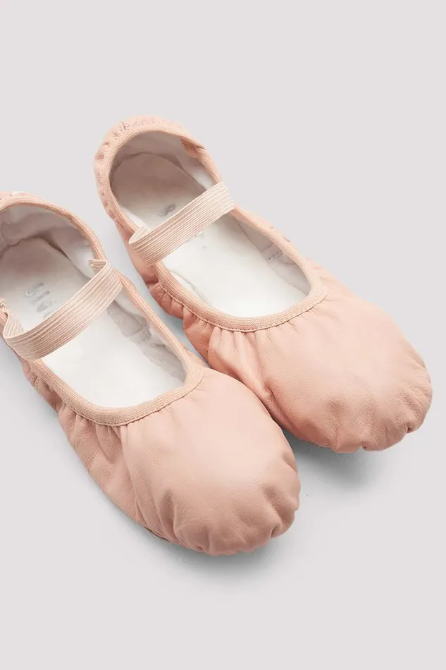 Children Bloch Childrens Giselle Leather Ballet Shoes Theatrical Pink Leather Ballet