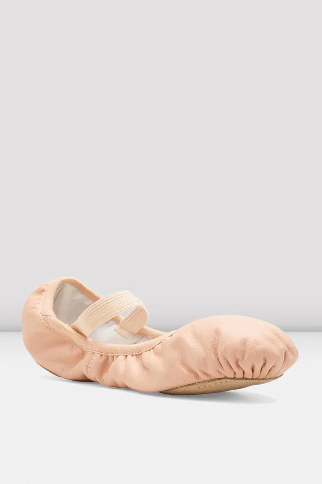 Children Bloch Childrens Giselle Leather Ballet Shoes Theatrical Pink Leather Ballet