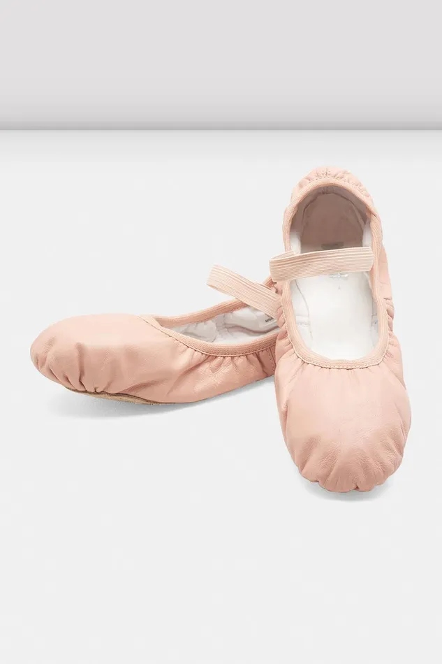Children Bloch Childrens Giselle Leather Ballet Shoes Theatrical Pink Leather Ballet
