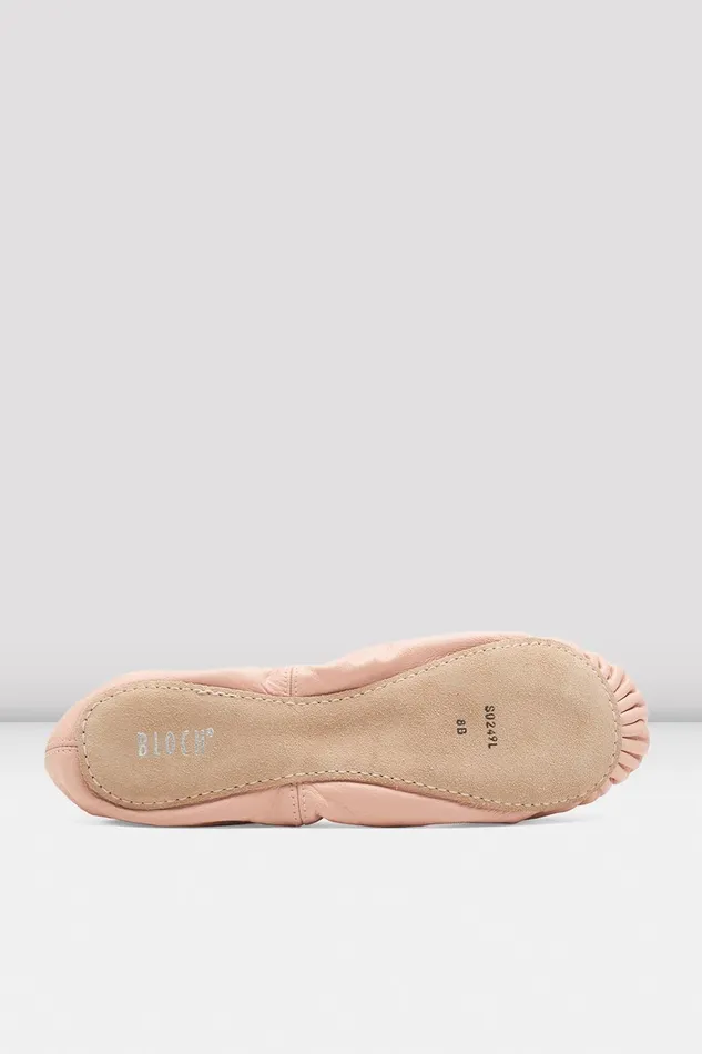 Children Bloch Childrens Giselle Leather Ballet Shoes Theatrical Pink Leather Ballet