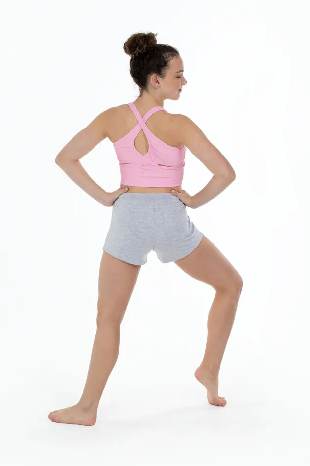 Children Bloch X Flo Active Track Shorts Grey Shorts and Briefs Bloch