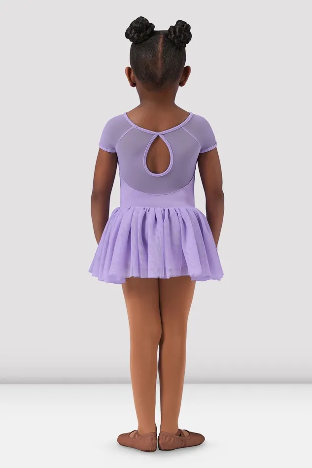 Children Girls Mabel Cap Sleeve Tutu Dress Lilac Leotards Bloch