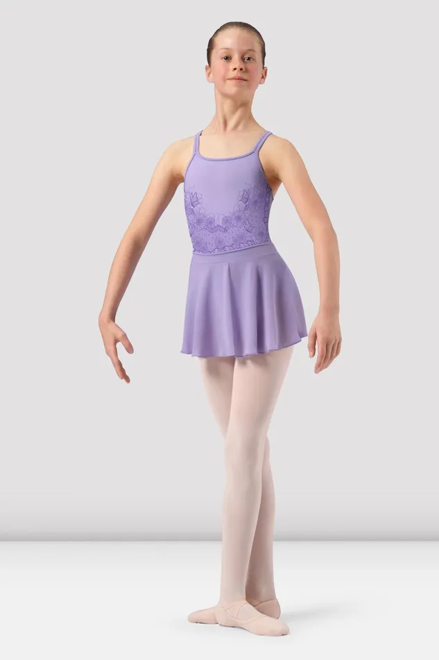 Children Girls Penelope Scoop Neck Skirted Leotard Lilac Dresses Bloch