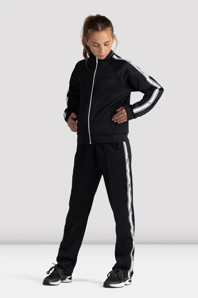 Childrens Bloch Logo Track Jacket Black Tops Bloch Children