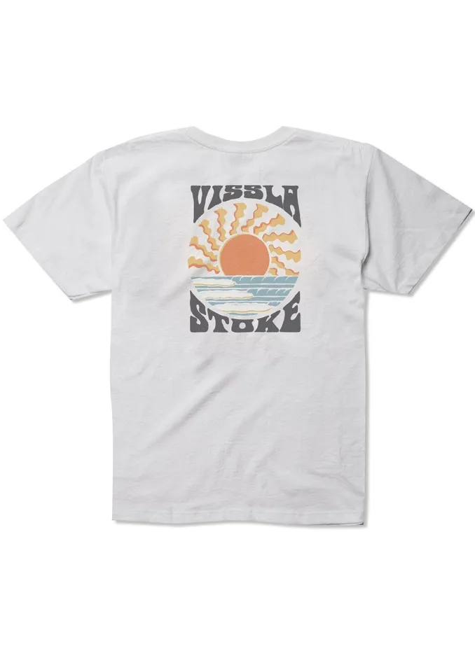 Clothing Vissla Youth Solar Spin Boys Tee White