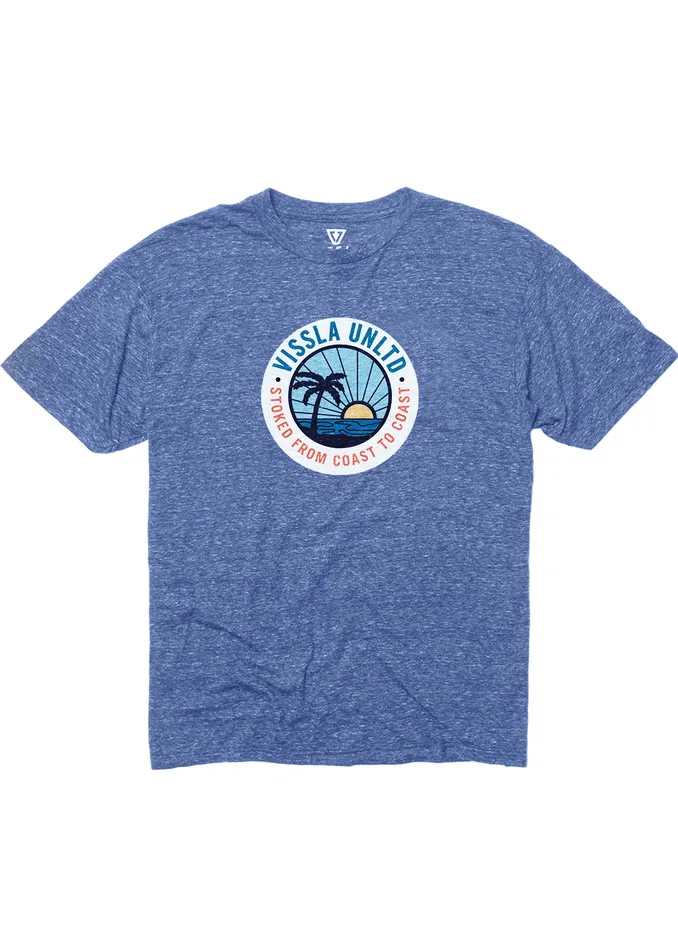 Clothing Vissla Youth Sundown Kids Snow Tee RYH 8211 Royal Heather