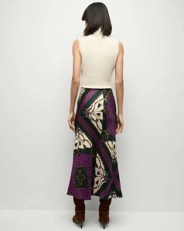 Clover StretchSilk Skirt Pine Multi Women Veronica Beard Skirts and Shorts Clover StretchSilk Skirt Pine Multi Women Veronica Beard Skirts and Shorts