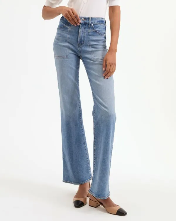 Crosbie PatchPocket Slim WideLeg Jean Amethyst Women Veronica Beard Jeans Crosbie PatchPocket Slim WideLeg Jean Amethyst Women Veronica Beard Jeans