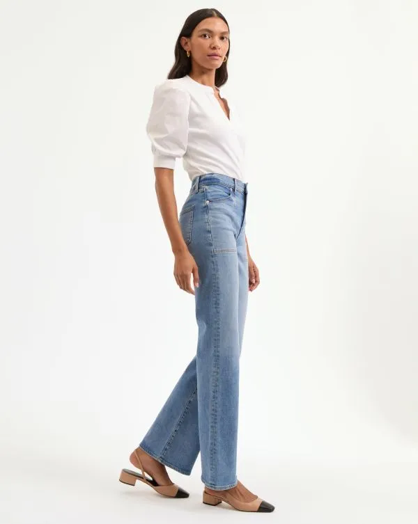 Crosbie PatchPocket Slim WideLeg Jean Amethyst Women Veronica Beard Jeans Crosbie PatchPocket Slim WideLeg Jean Amethyst Women Veronica Beard Jeans