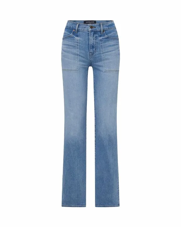 Crosbie PatchPocket Slim WideLeg Jean Amethyst Women Veronica Beard Jeans Crosbie PatchPocket Slim WideLeg Jean Amethyst Women Veronica Beard Jeans