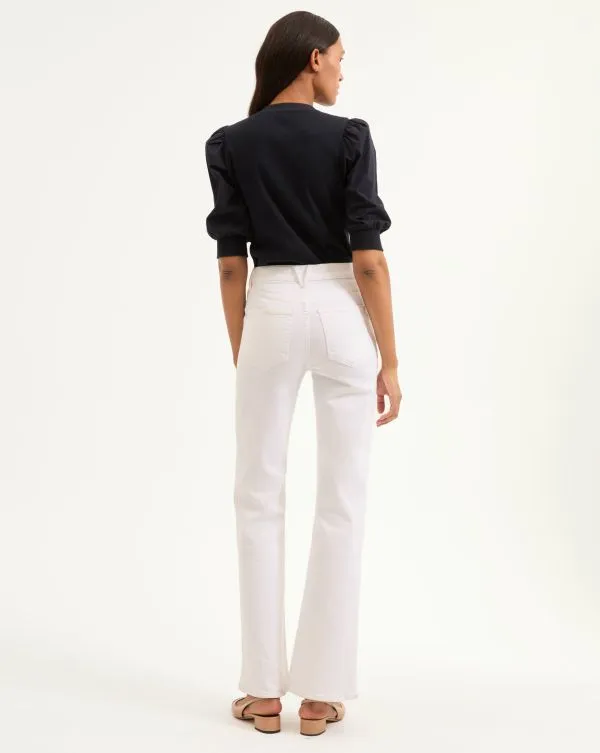 Crosbie PatchPocket Slim WideLeg Jean White Women Veronica Beard Jeans Crosbie PatchPocket Slim WideLeg Jean White Women Veronica Beard Jeans