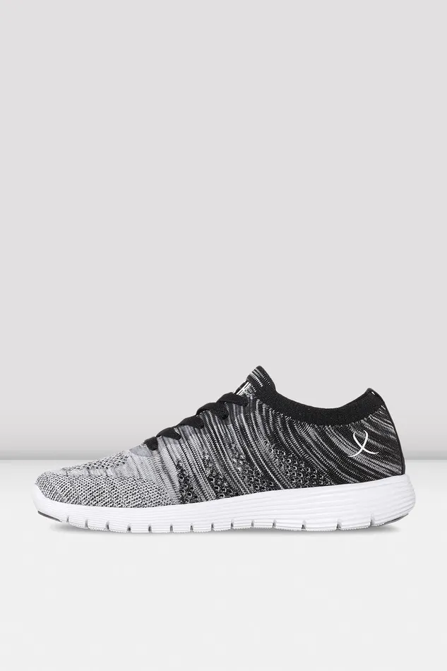 Dance Sneakers Adult Omnia Lightweight Knited Sneakers Black White Knit Bloch Adult Dance Sneakers Adult Omnia Lightweight Knited Sneakers Black White Knit Bloch Adult