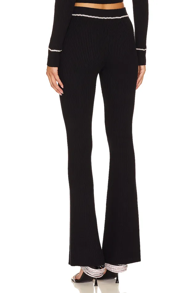 Dani Knit Embellished Pant Black Women Lovers and Friends Pants Dani Knit Embellished Pant Black Women Lovers and Friends Pants