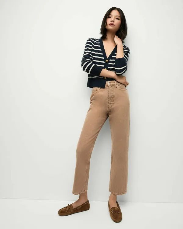 Daniela StraightLeg Jean Tan Sierra Women Veronica Beard Jeans