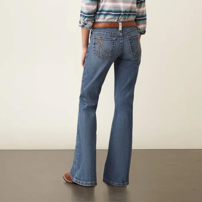 Denim Kids Ariat REAL Hallie Flare Jean Eleanor Denim Kids Ariat REAL Hallie Flare Jean Eleanor
