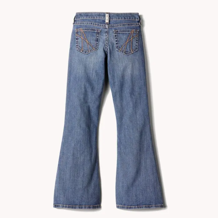 Denim Kids Ariat REAL Hallie Flare Jean Eleanor Denim Kids Ariat REAL Hallie Flare Jean Eleanor