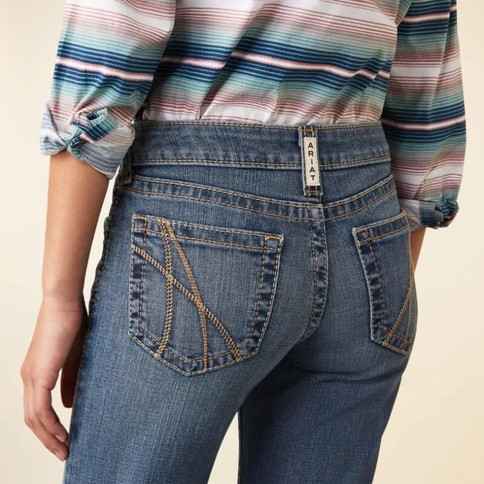 Denim Kids Ariat REAL Hallie Flare Jean Eleanor Denim Kids Ariat REAL Hallie Flare Jean Eleanor