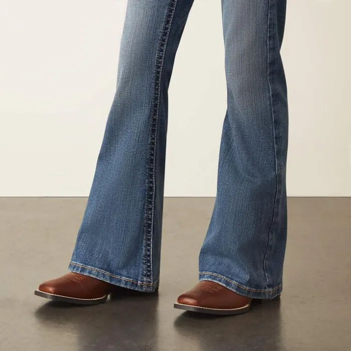 Denim Kids Ariat REAL Hallie Flare Jean Eleanor Denim Kids Ariat REAL Hallie Flare Jean Eleanor
