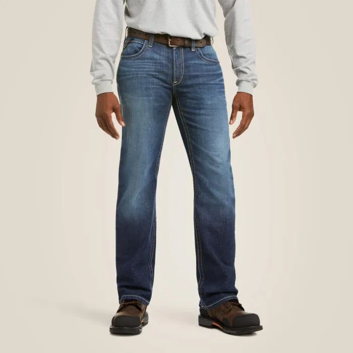 Denim Men Ariat FR M5 Straight DuraStretch Truckee Stackable Straight Leg Jean Ryley Denim Men Ariat FR M5 Straight DuraStretch Truckee Stackable Straight Leg Jean Ryley
