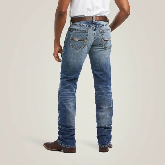 Denim Men Ariat M4 Low Rise Stretch Longspur Stackable Straight Leg Jean Dakota Denim Men Ariat M4 Low Rise Stretch Longspur Stackable Straight Leg Jean Dakota