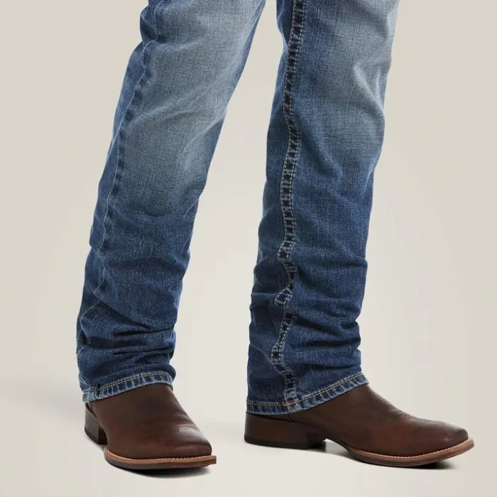 Denim Men Ariat M4 Low Rise Stretch Longspur Stackable Straight Leg Jean Dakota Denim Men Ariat M4 Low Rise Stretch Longspur Stackable Straight Leg Jean Dakota