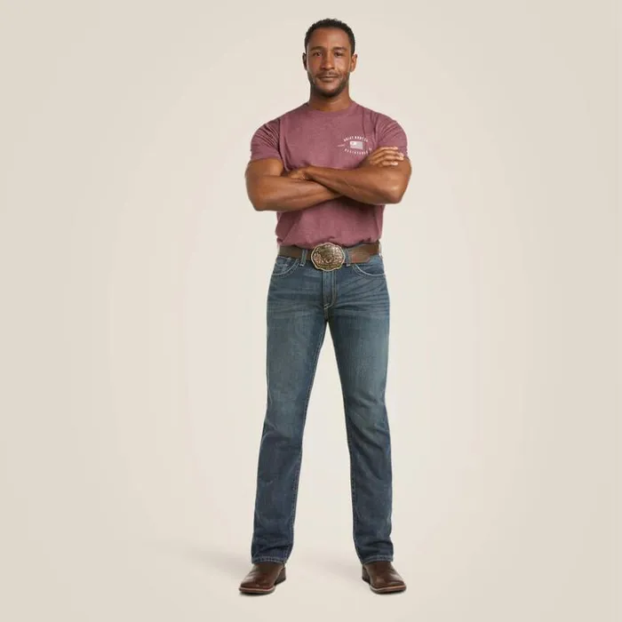 Denim Men Ariat M5 Slim Deadrun Stackable Straight Leg Jean Deadrun Denim Men Ariat M5 Slim Deadrun Stackable Straight Leg Jean Deadrun