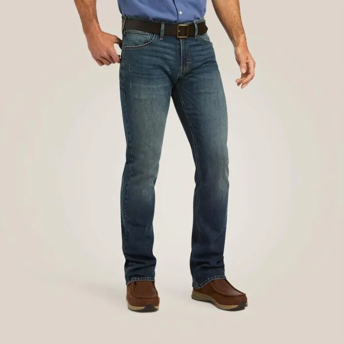 Denim Men Ariat M7 Slim Premium Straight Jean Asmu Blue Lake