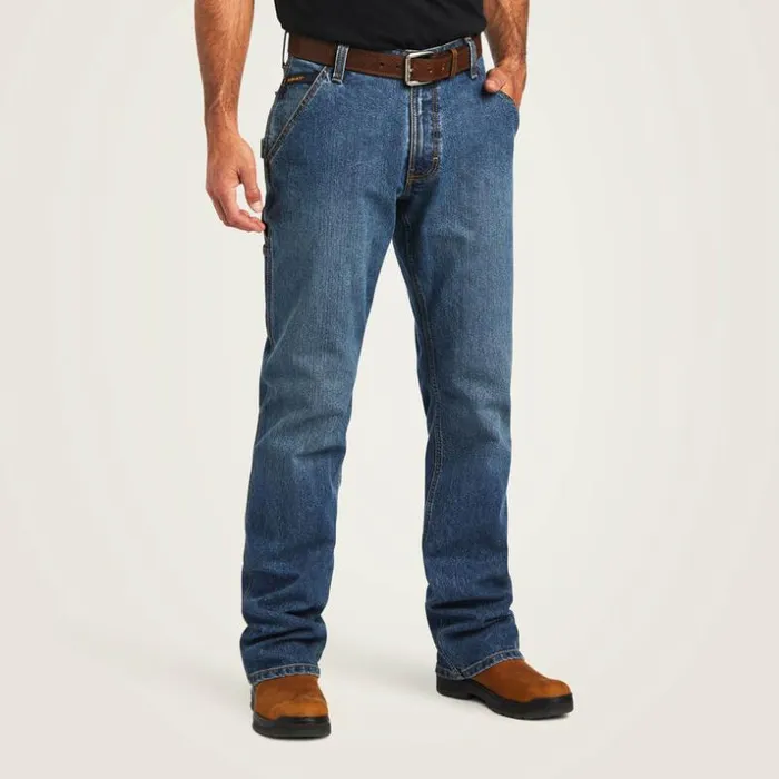 Denim Men Ariat Rebar M4 Low Rise DuraStretch Workhorse Boot Cut Jean Gabe