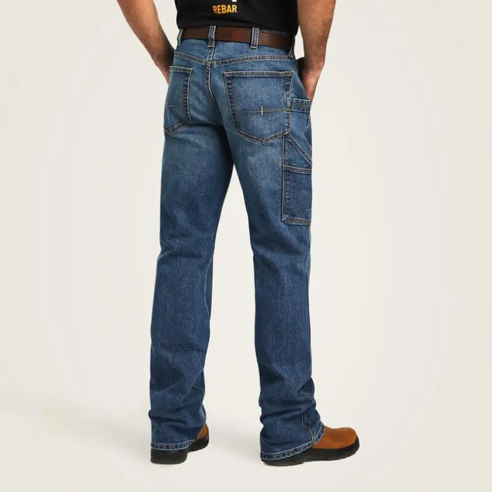 Denim Men Ariat Rebar M4 Low Rise DuraStretch Workhorse Boot Cut Jean Gabe