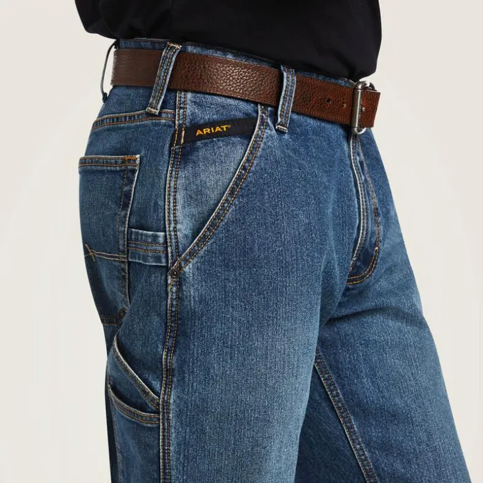 Denim Men Ariat Rebar M4 Low Rise DuraStretch Workhorse Boot Cut Jean Gabe