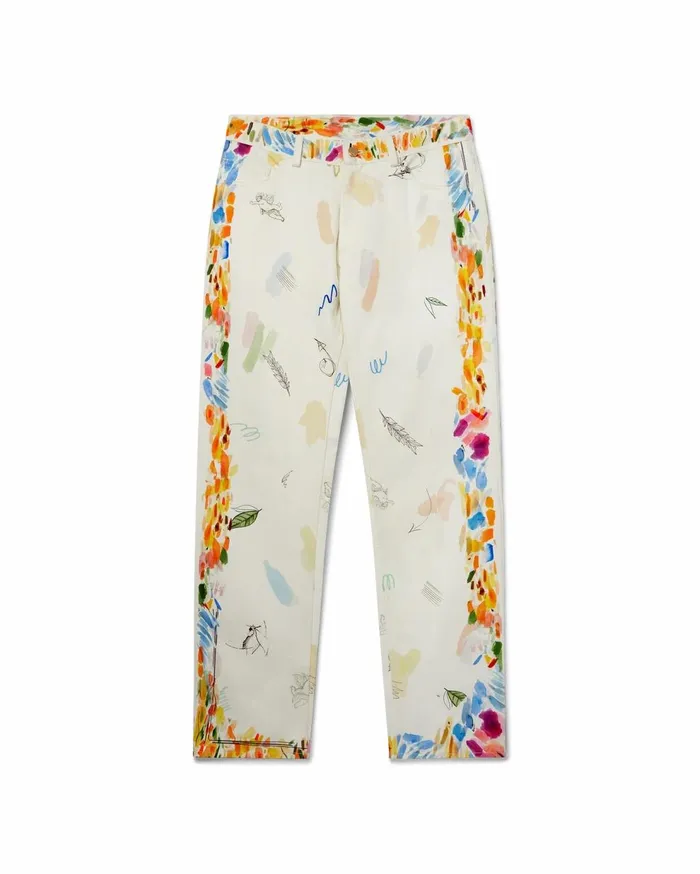 Denim Men Casablanca Paris Work In Progress Denim Trousers