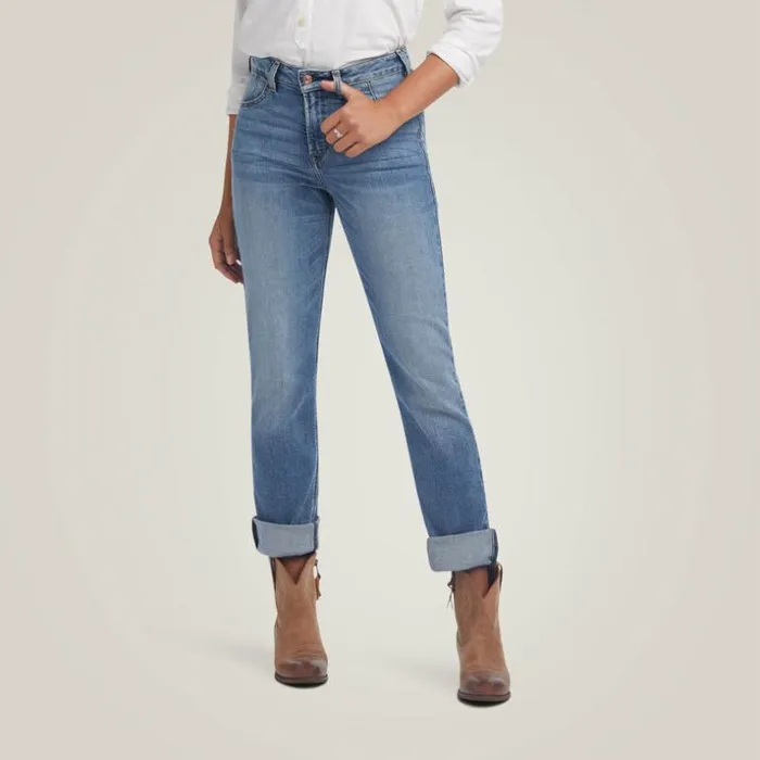 Denim Women Ariat Premium High Rise Stretch Straight Jean