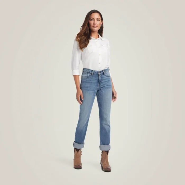 Denim Women Ariat Premium High Rise Stretch Straight Jean Denim Women Ariat Premium High Rise Stretch Straight Jean