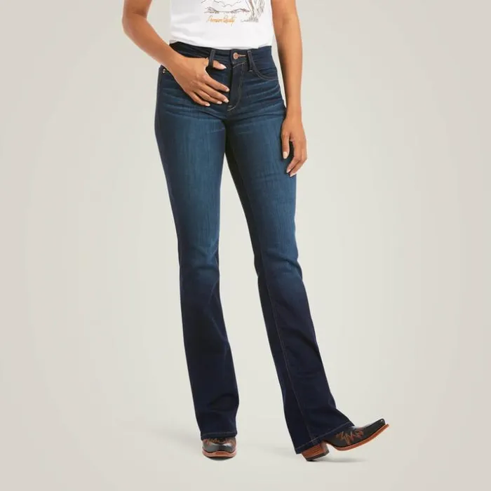 Denim Women Ariat REAL High Rise Ballary Boot Cut Jean Pennsylvania