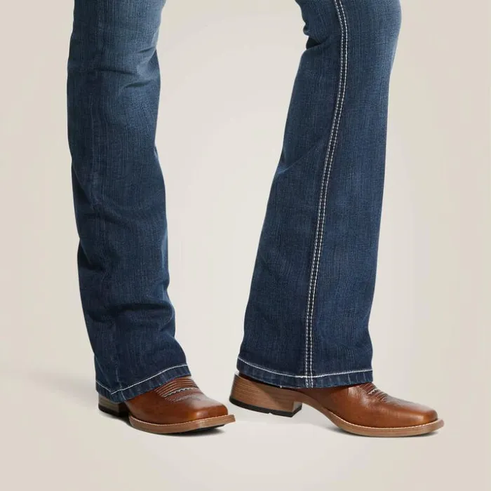 Denim Women Ariat REAL Mid Rise Arrow Fit Stretch Shayla Boot Cut Jean Gemstone