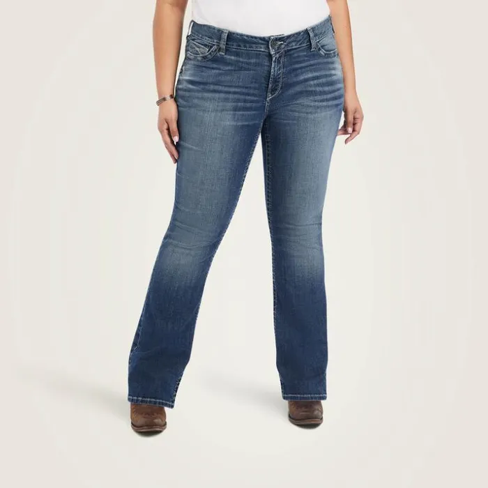 Denim Women Ariat REAL Mid Rise Raquel Boot Cut Jean Canadian Denim Women Ariat REAL Mid Rise Raquel Boot Cut Jean Canadian