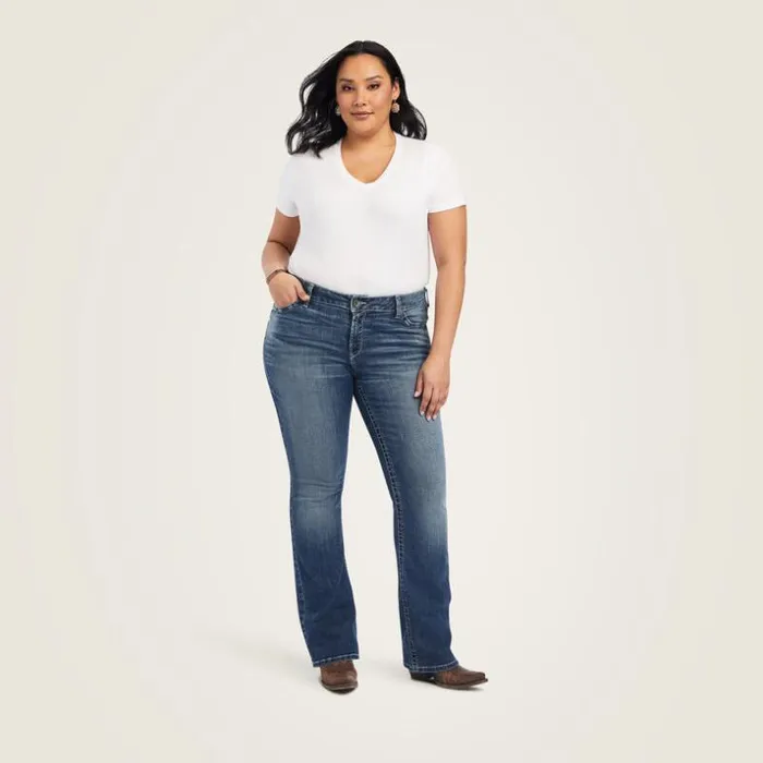 Denim Women Ariat REAL Mid Rise Raquel Boot Cut Jean Canadian Denim Women Ariat REAL Mid Rise Raquel Boot Cut Jean Canadian