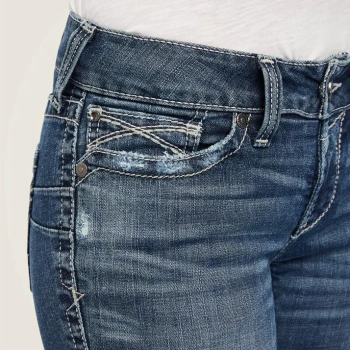 Denim Women Ariat REAL Mid Rise Raquel Boot Cut Jean Canadian Denim Women Ariat REAL Mid Rise Raquel Boot Cut Jean Canadian