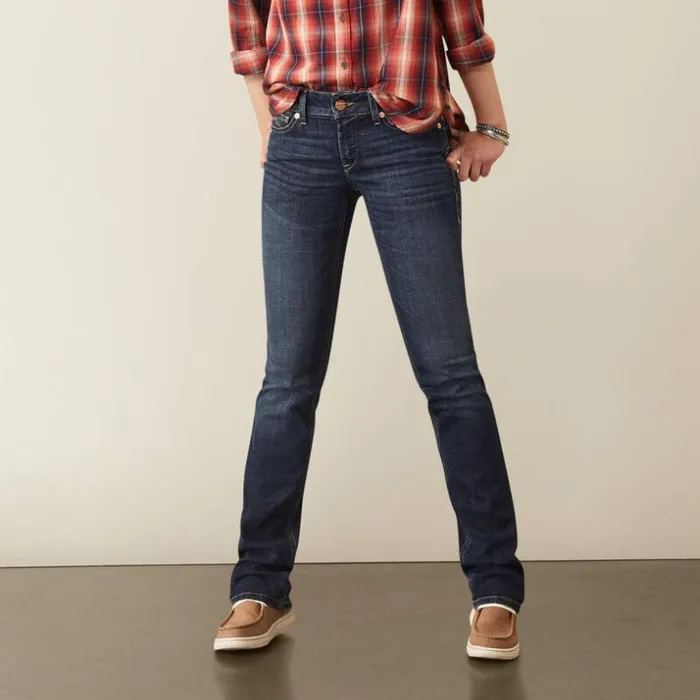 Denim Women Ariat REAL Perfect Rise Aubree Straight Jean Missouri