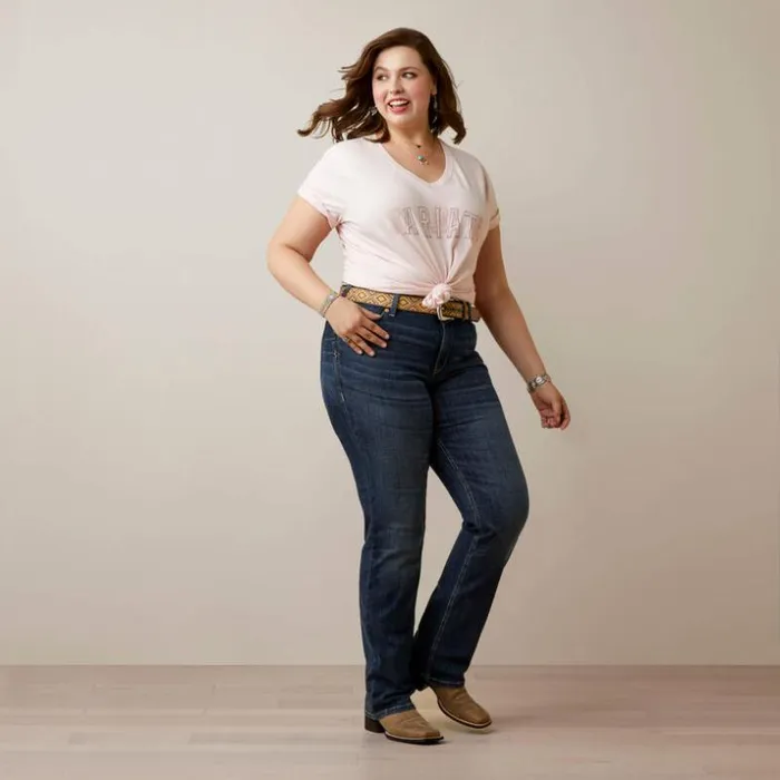 Denim Women Ariat REAL Perfect Rise Aubree Straight Jean Missouri Denim Women Ariat REAL Perfect Rise Aubree Straight Jean Missouri