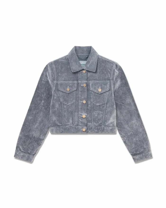 Denim Women Casablanca Paris Peach Texture Denim Jacket