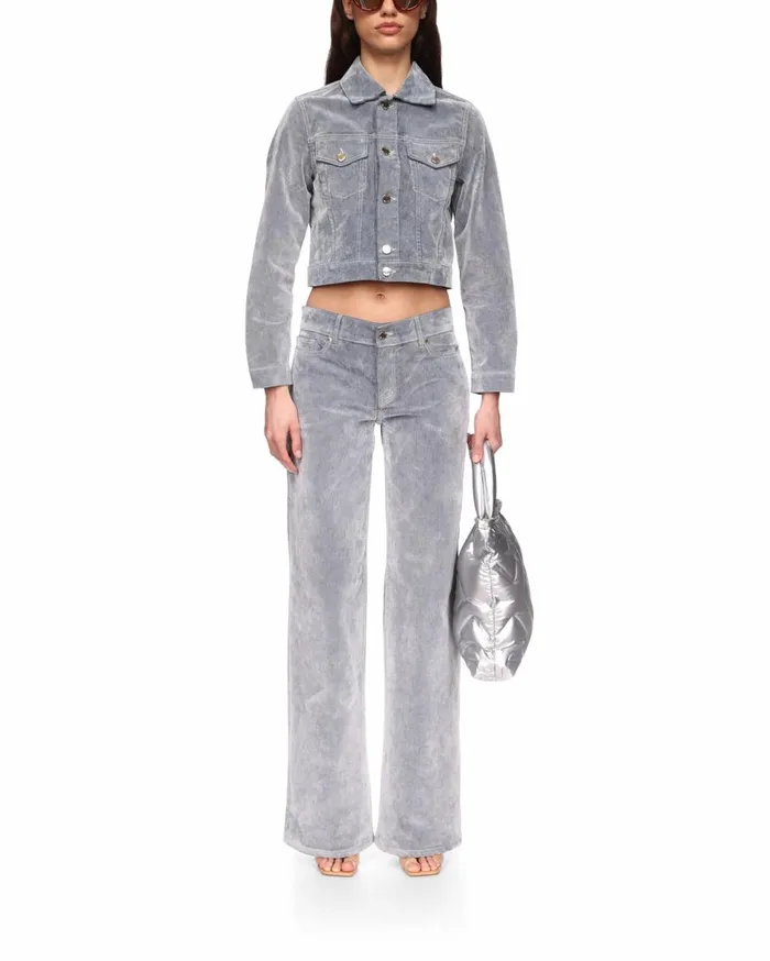 Denim Women Casablanca Paris Peach Texture Denim Jacket