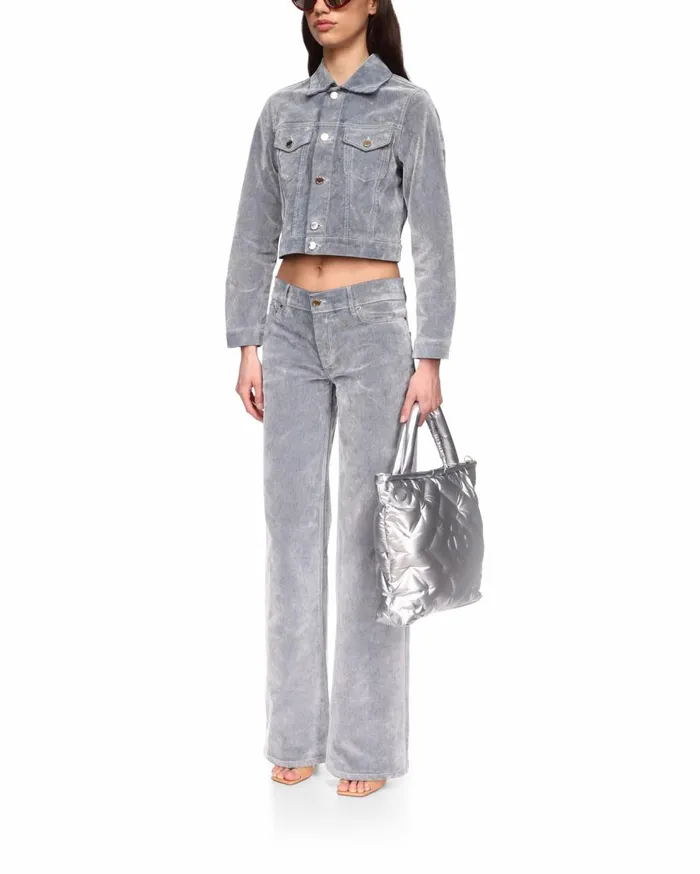 Denim Women Casablanca Paris Peach Texture Denim Jacket