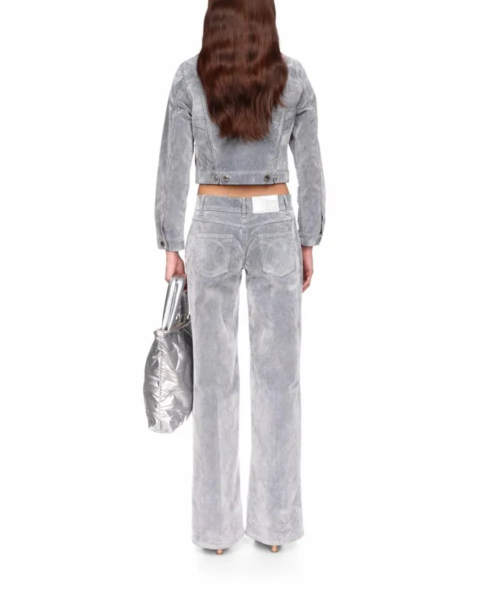 Denim Women Casablanca Paris Peach Texture Denim Jacket